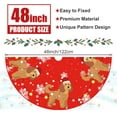 thumbnail image 3 of Christmas Tree Skirt Red Tree Skirts Golden Doodle Xmas Tree Skirt Tree Mat 48 Inch Dog Winter Christmas Decorations for Home, 3 of 6
