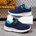 thumbnail image 4 of Kids' Slip-On Running Shoes - Lightweight & Breathable Athletic Sneakers for Boys & Girls, Summer Sport Comfort,for Size 2, 4 of 9