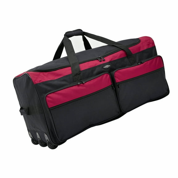36" 3-WHEEL DUFFEL (BLACK/RED)