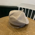 thumbnail image 2 of DJN Women's Fashion Knit Beret Hat Solid Artist Style Slouchy Beret for Women Versatile Painter Cap for All Seasons Brown One Size, 2 of 4