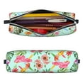 thumbnail image 3 of XMXT Leather Pencil Case, Plants Flora Compilation Paint Large Capacity Pencil Pouch for Student Teens Women, 3 of 9