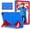 Blue/Red, variant on Fesign Rugged Kids Case for Samsung Galaxy Tab A9 8.7" 2023 Shockproof Kid Proof PC+Silicon Hybrid Heavy Duty Armor Cover with Dual Kickstand for Children (SM-X110/X115/X117) Blue/Red
