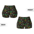 thumbnail image 5 of Picia Pineapples Printed Workout Shorts for Women Seamless Scrunch Butt Lifting High Waisted Yoga Gym Booty Running Moisture-wicking Short Pants-X-Large, 5 of 9