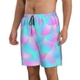 thumbnail image 2 of Naloa Purple Dragon Scales Men's Beach Shorts, Surfing shorts, Swim trunks, Quick Dry Swim Trunks for Surfing Beach Fun - Medium, 2 of 9