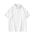 thumbnail image 5 of Afuyipoi Polo Plus Size Shirts for Men,Lightweight Casual Short - sleeved Loose Lapel Tees White 4XL, 5 of 6