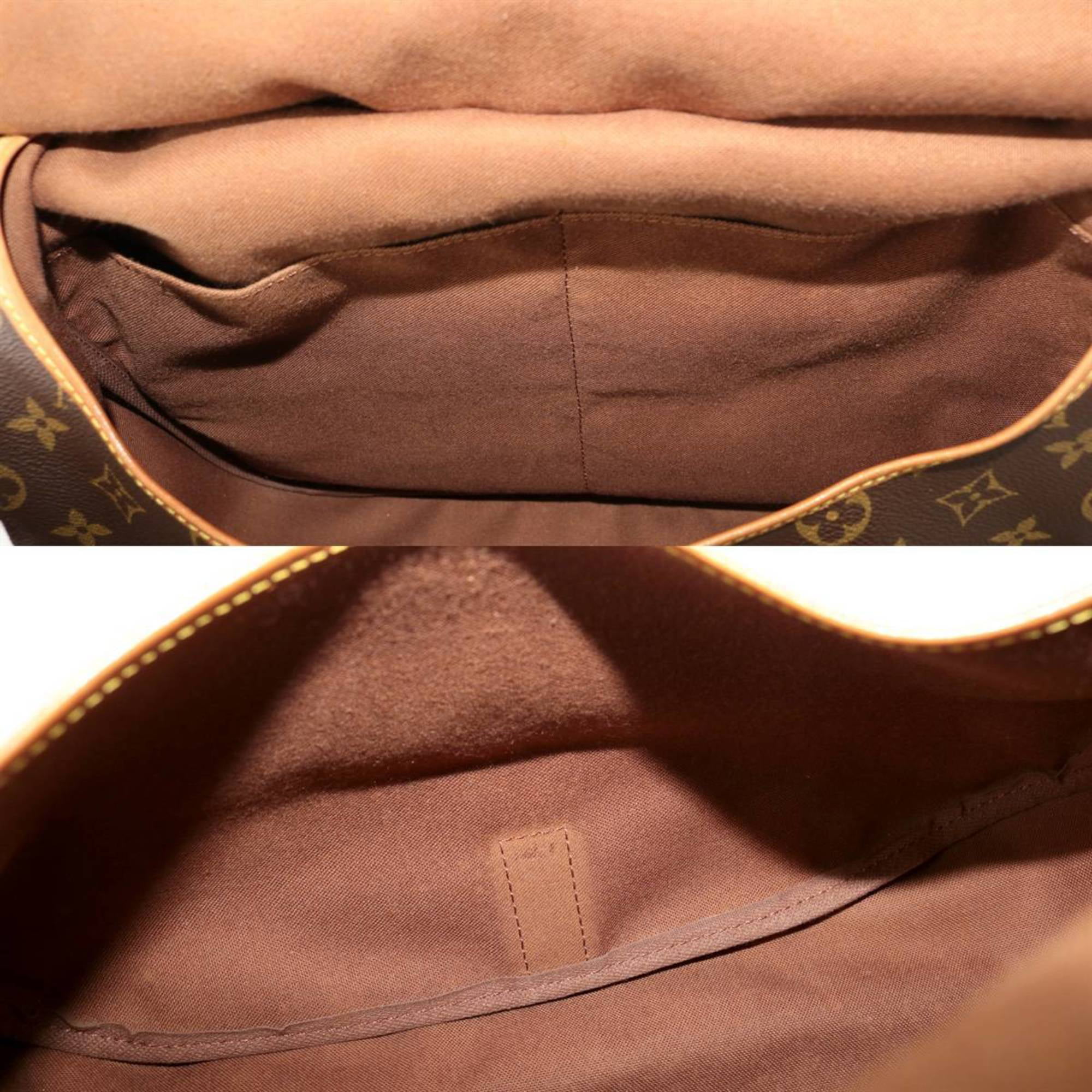 LOUIS VUITTON Saumur 35 Shoulder Bag Monogram Leather BN France M42254  76JG967