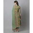 thumbnail image 2 of Rajnandini Women's Pure Cotton Embroidered Kurta Set with Dupatta (JOPLVL310-L_Pista Green_L), 2 of 5
