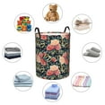 thumbnail image 6 of Balery Rose Flowers Round Laundry Basket with Handles Waterproof Freestanding Laundry Hamper for Clothes Toys in the Dorm and Family-Medium, 6 of 8