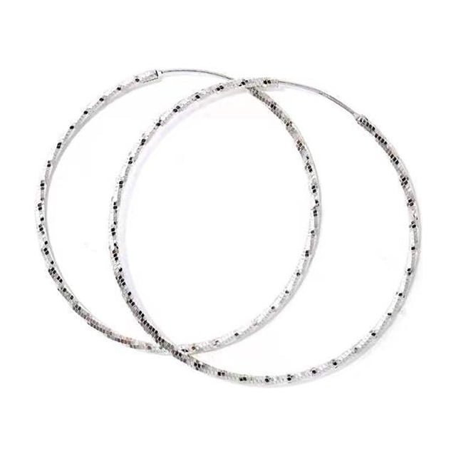 Aretes De Plata 925 De 4.5cm Para Mujer