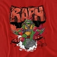 thumbnail image 2 of Tales of the Teenage Mutant Ninja Turtles Raph Sewer Unisex Adult Canvas Brand T Shirt, Red, Small, 2 of 3