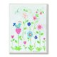 thumbnail image 1 of Placa de pared rectangular con diseño de pájaro azul posado sobre lunares y flores de corazón de Stupell The Kids Room, 1 of 1