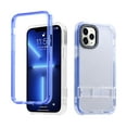 thumbnail image 1 of for iPhone 14 Pro Case, [Non-Yellowing & Military Grade Shockproof] Drop Protective Slim Silicone TPU Frame Clear Phone Case with Hidden Stand for iPhone 14 Pro 6.1", Darkblue, 1 of 8