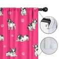 thumbnail image 4 of Blackout Kids Curtains,Boston Terrier on Red Background Childrens Insulated Curtains Set Of 2,Bedroom Essentials,Toddler Room Decor 42x84in(106x213cm), 4 of 4