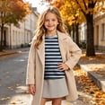 thumbnail image 5 of Ashirexll Girls Long Sleeve Shirts Gradient Striped Print Long Sleeve Casual Top for Big Girls 3-14 Years, 5 of 7