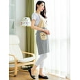 thumbnail image 3 of Cotton Bib Apron for Women Ladies Kitchen Aprons with Pockets for Cooking Baking, 3 of 6