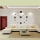 thumbnail image 5 of Reloj de pared Reloj de espejo Metal Número simple Etiqueta DIY 3D Morden Mute Decoración de la sala de estar Inevent JJ24735-01B, 5 of 6