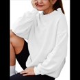 thumbnail image 1 of Sudaderas de Gran Tamaño para Mujer, Jersey de Cuello Alto, Sudaderas con Capucha de Larga, Tops, Conjuntos de Moda de Otoño, Ropa. XL, 1 of 8