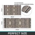 thumbnail image 7 of Boho Black and White Ethnic Pattern Kitchen Rugs Sets Of 2,Anti Fatigue Kitchen Mat Rugs Non Slip Washable,Decorative Kitchen Floor Mats for Kitchen,Sink,Laundry,17"x30"+17"x47", 7 of 7