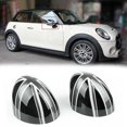 thumbnail image 2 of Tapas de la cubierta del espejo lateral de la puerta del coche para Mini Cooper Hardtop F54 F55 F56 F57 F60 Series negro y gris Uk Fl, 2 of 5