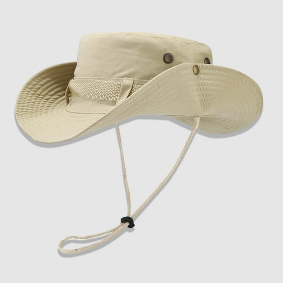 Summer Saving Clearance! Xixinqiwan Women's and Men's Sun Hat UV Protection Wide Brim Bucket Hat Summer Beach Hats Fishing Hiking Outdoor Safari Hats