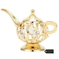thumbnail image 1 of Matashi 24K Gold Plated Crystal Studded Aladdin Lamp Ornament Holiday Decor Gift for Christmas Mothers Day Birthday, 1 of 7