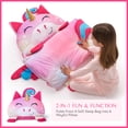 thumbnail image 3 of Saco de Dormir Infantil Joiedomi 152x69 cm con Estera de Unicornio de Peluche, 3 of 7