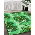 thumbnail image 2 of Ahgly Company Indoor Rectangle Patterned Stoplight Go Green Area Rugs, 5' x 8', 2 of 6