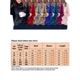 thumbnail image 5 of Oucaili Suéteres de punto para mujer, suéter de cuello alto, jersey de manga larga, Jersey holgado, Tops de Color sólido, 5 of 5
