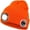 Orange, variant on Morttic Bluetooth Beanie Hat with 4 LED Light, USB Rechargeable Headlamp Cap Built-in Speakers & Mic Winter Knitted Night Lights Hat for Christmas Gifts Men Women (Orange)