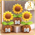 thumbnail image 3 of Muñecos Wavwave Teacher Appreciation, 3 unidades, girasoles de ganchillo, 15 cm, 3 of 6