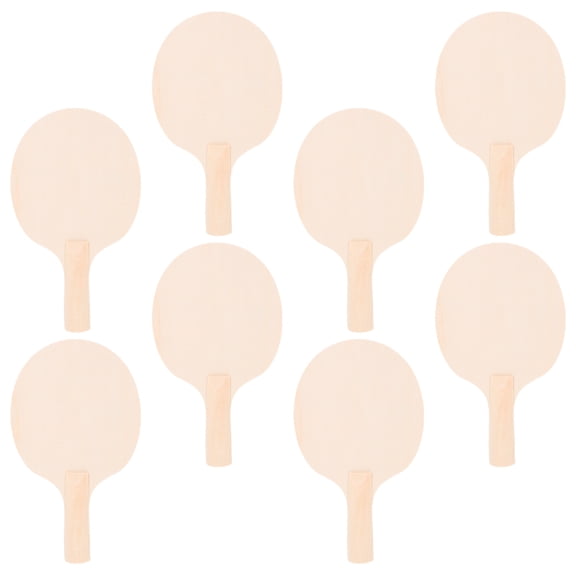 Worgeous Diy Table Tennis Paddle Blanks Yellow Hobbyists Training 4 Pair 10.0*5.9*0.8in