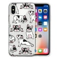 thumbnail image 1 of FINCIBO Soft TPU Clear Case Slim Protective Cover for Apple iPhone X, French Bulldog Funny Playful Postures, 1 of 3
