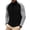Black, variant on Dwelliawo Men's Long Sleeve Zipper Shirt Waffle Slim Spring Fall Casual Business Golf Sport Bomber Jacket Color Block Varsity Coat White S