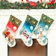 thumbnail image 4 of Print Christmas Stockings 18 Inch Personalized Xmas Stocking Hanging Santa Stockings Christmas Ornament for Family Holiday Party Fireplace Decorations Gifts, 4 of 9