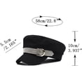 thumbnail image 7 of YooGuoGuo Womens Bling Rhinestone Newsboy Fiddler Cap Casual Black Baker Boy Hats with Chain for Fashion Ladies, 7 of 7