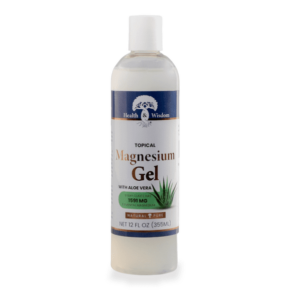Health and Wisdom - Magnesium Gel Plus Aloe Vera - 12 fl. oz.