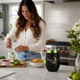 thumbnail image 3 of Practical Magic 2 Wine Tumbler With Charm, Insulated Stainless Steel Cup with Lid, Straw & Lime Charm, Midnight Margaritas Club Travel Tumbler, for Movie Night Party Gift, 3 of 9