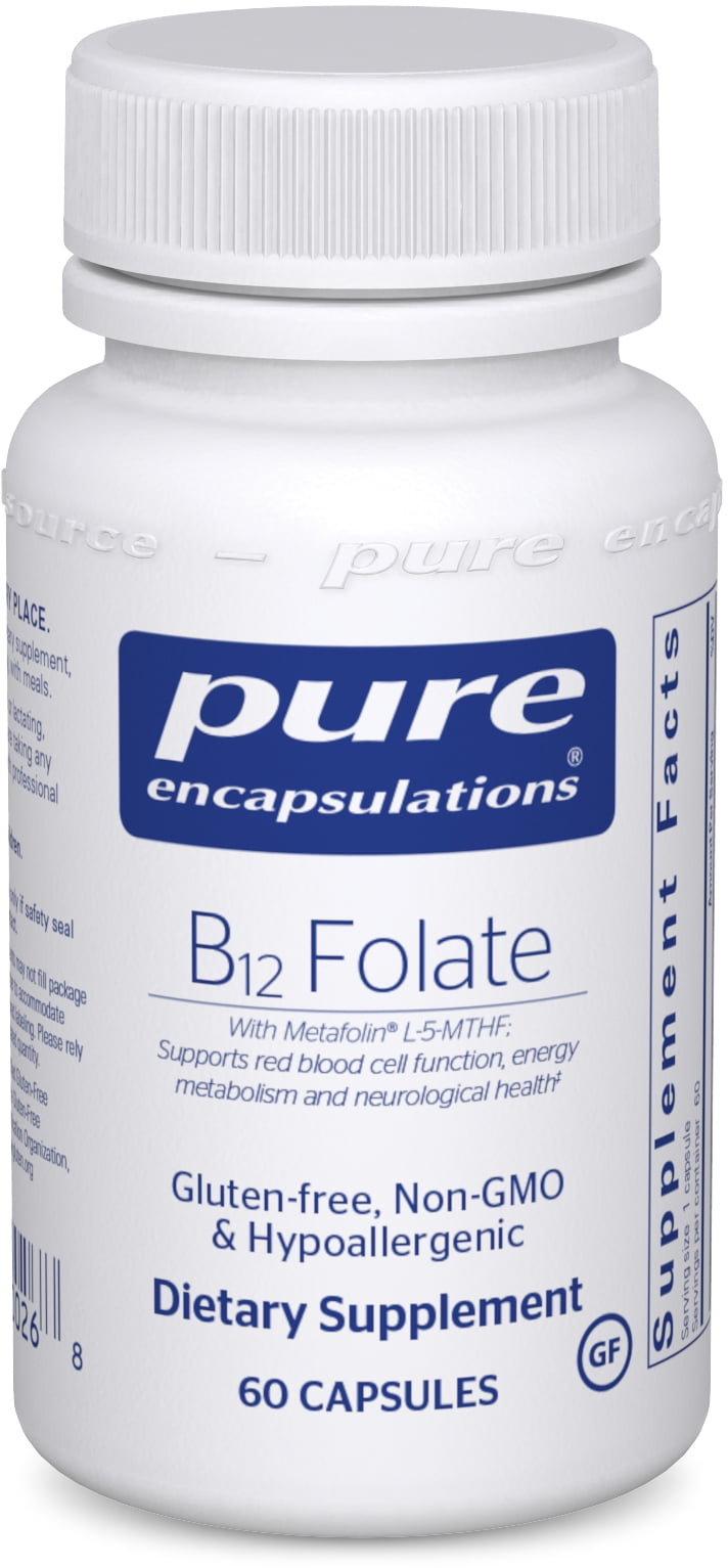 Pure Encapsulations B12 Folate Activated Vitamin B12 and Folate