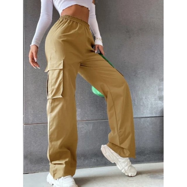 Pantalones sin cinturón Pantalones de cintura alta Pantalones de pierna ancha Pantalones de tubo recto Sueltos Elegantes Pantalones de viaje Pantalones casuales