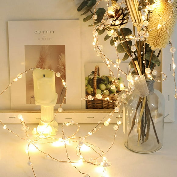 Last Chance Qaailabf Led String Lights Mini Battery Powered Copper Wire For Bedroom,Christmas Party