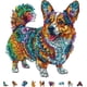 thumbnail image 1 of Rompecabezas de madera de 200 piezas de perro Corgi, 1 of 7