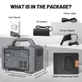 thumbnail image 6 of Portable Power Station 1000W, 1024Wh Solar Generator with 200W Solar Panel, Backup Lithium Battery Pack for Outdoor Camping, Travel, Hunting, RV & Emergency Blackout, 6 of 14