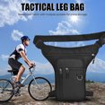 thumbnail image 4 of Bolsos de cintura de cadera para hombre bolso de viaje táctico impermeable bolso deportivo informal de cuero PU, 4 of 7