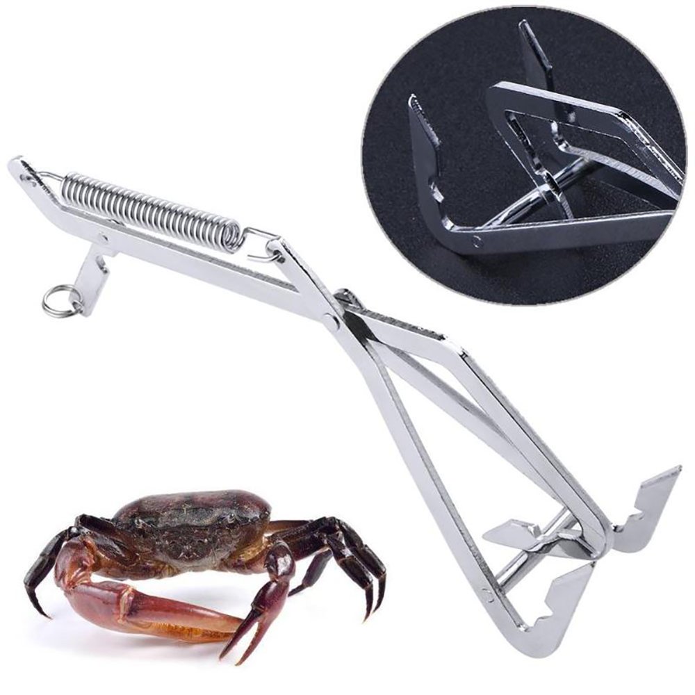 SPRING PARK Stainless Steel Outdoor Fishing Crab Catch Grabber Gripper