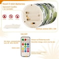 thumbnail image 5 of Yayeee Flameless Candles with Remote Flickering Battery Operated Multi Color Changing, Retro Flower Print, 5 of 7