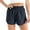 Navy, variant on RKSTN Gym Shorts Women Running Sport Elastic Waist Active Workout Shorts Solid Color Brathable Fitness Athletic Workout Shorts