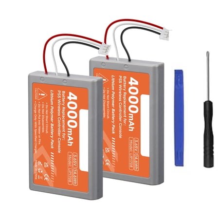 CITYORK 2-Pack 4000mAh PS5 Dualshock 5 Battery Replacement for PS5 PlayStation 5 Controller CFI-ZCT1W CFI-ZCT1B CFI-ZCT1U