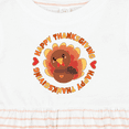 thumbnail image 4 of Inktastic Happy Thanksgiving with Cute Turkey Girls Baby Dress, 4 of 5