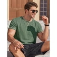 thumbnail image 3 of RICHCOIN Mens T Shirt Short Sleeve Crewneck Casual Color Block Summer Tops, 3 of 7