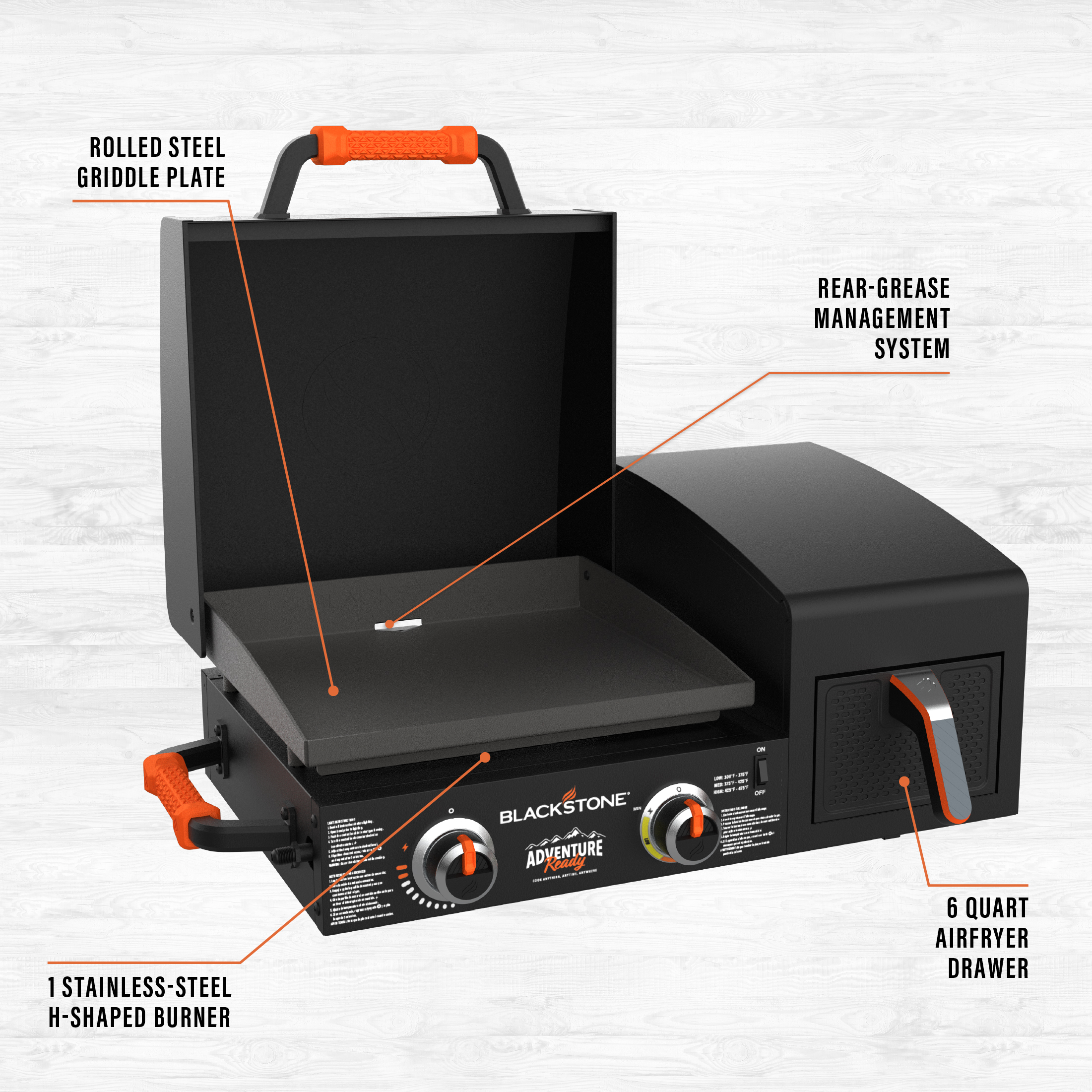 Blackstone Adventure Ready 17" Griddle with Electric Air Fryer - image 4 of 10